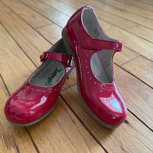 FOOTMATES Emma Red Patent Leather Girls 13 Mary Janes - Picture 1 of 16